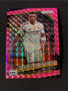 2025-26 Panini Prizm FIFA Soccer Trent Alexander-Arnold Pink Mosaic Real Madrid